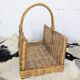 Panier porte-bûches en osier