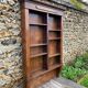 Antique oak wall shelf