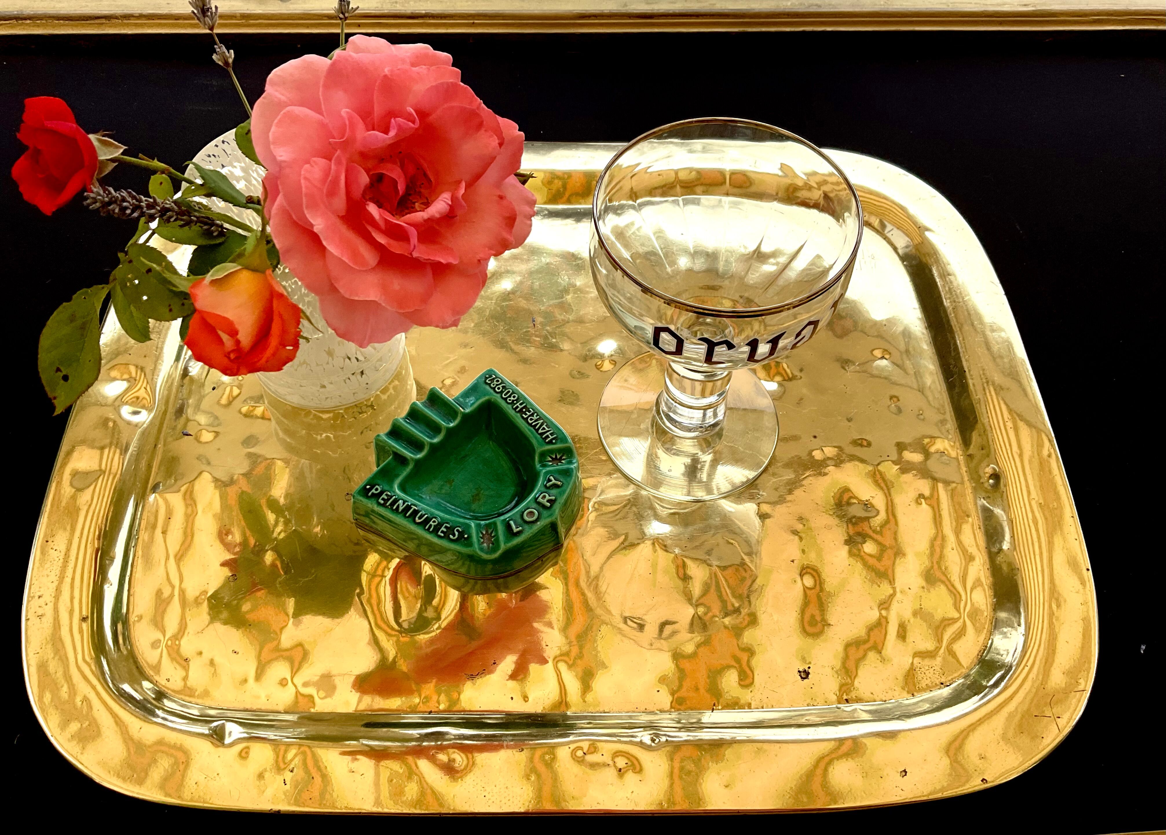 Set of 4 copper trays