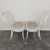 Chaise de salle à manger, canne en bois courbé, n°18, années 1970