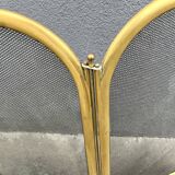 Antique 1920s vintage brass fireplace screen