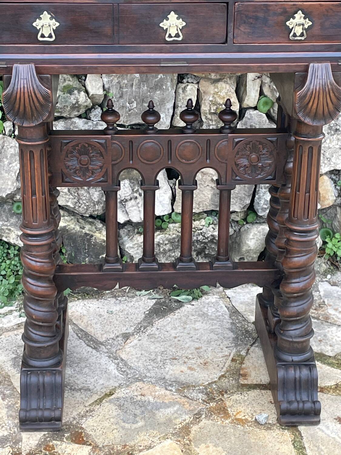 Spanish Vargueno Walnut Cabinet