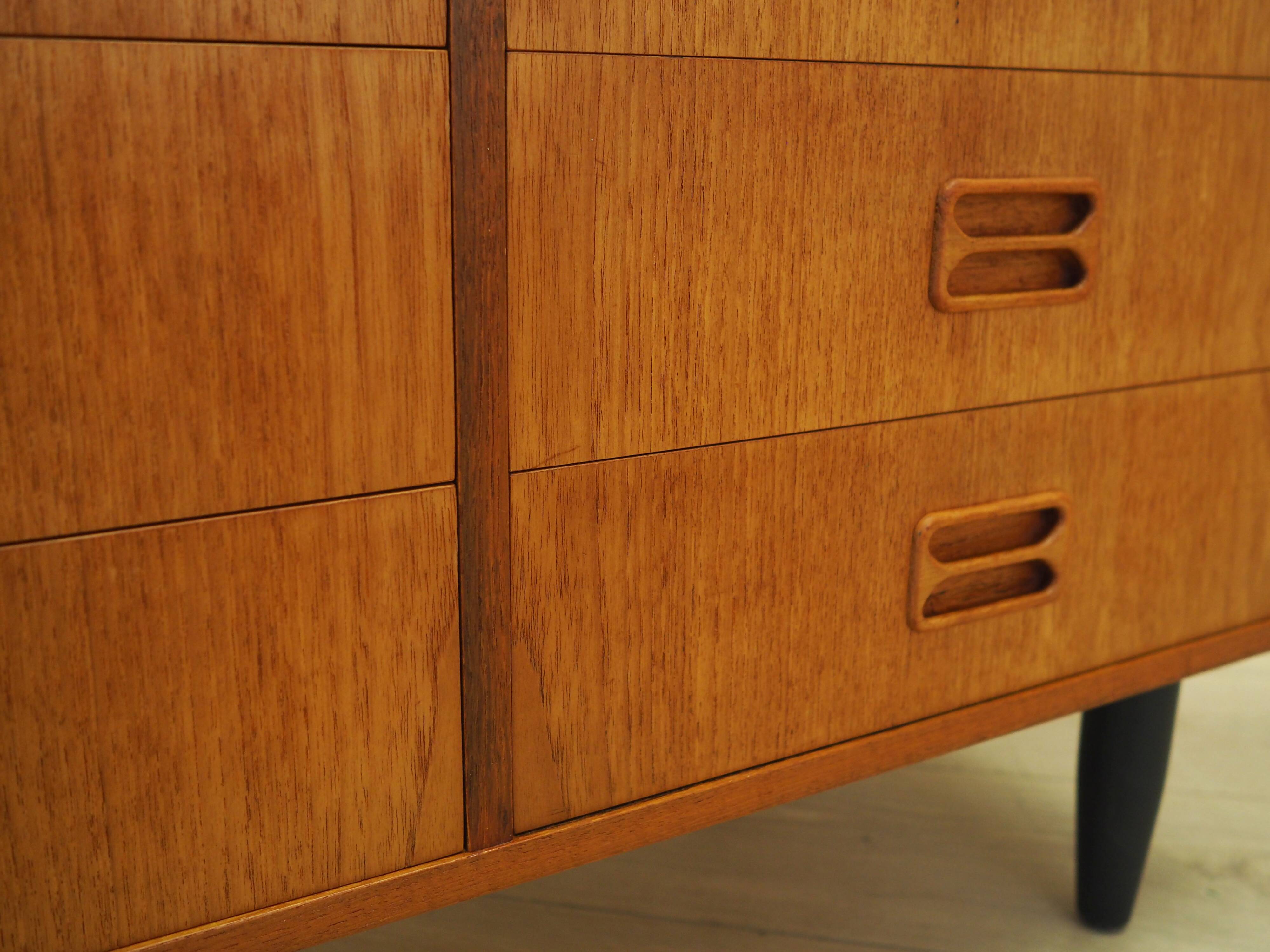 Commode en teck, design danois, années 1960, fabrication : Danemark