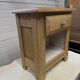 Solid oak bedside table