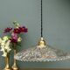 Vintage glass pendant light - tableware collection (CV31) -