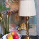 Old solid brass lamp base