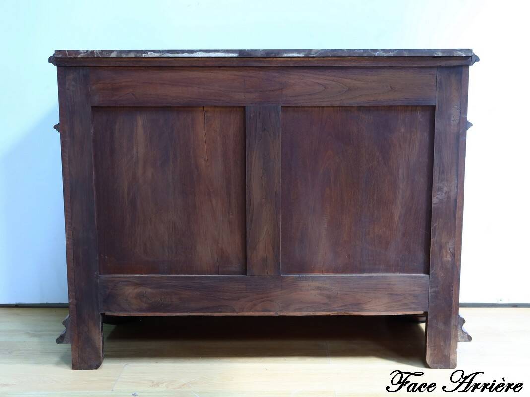 Walnut Commode by P. Guinand-Leglas, Renaissance style – 1920