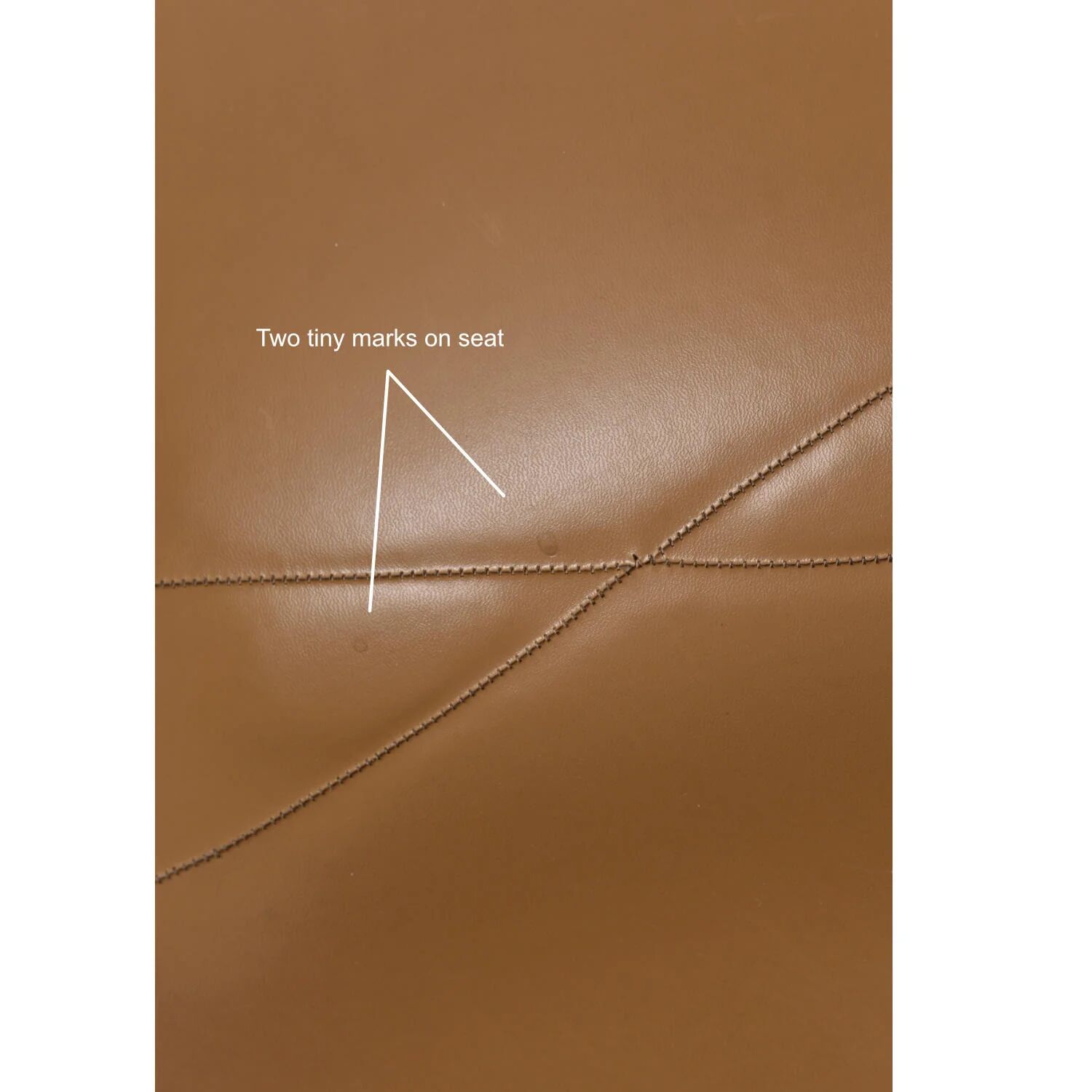 6 Herman Miller Eames stacking shell chairs with brown naugahyde pads