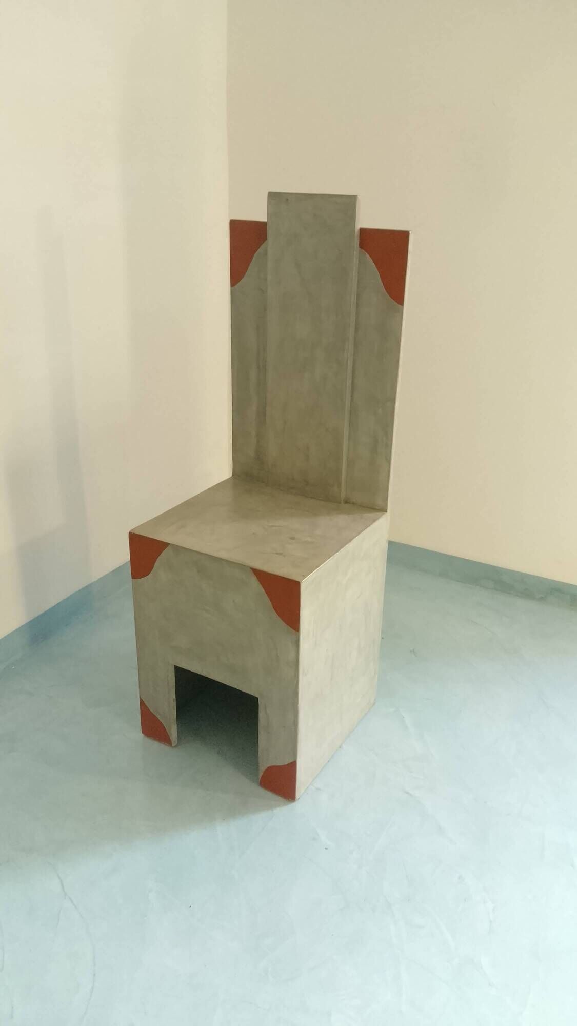 Neo-Brutalist and Postmodern Console-Pedestal – Unique artisan piece.