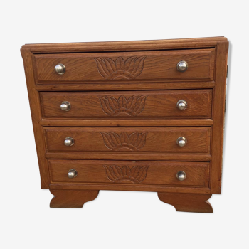 Chest of drawers year 30 in golden oak