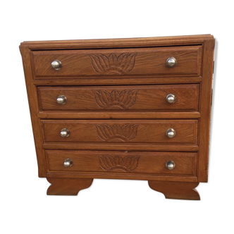 Chest of drawers year 30 in golden oak