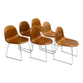 Ensemble de 6 chaises de design danois Gubi 3D de Komplot Design, 2003