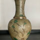 Vintage vase in solid bronze and cloisonné enamel