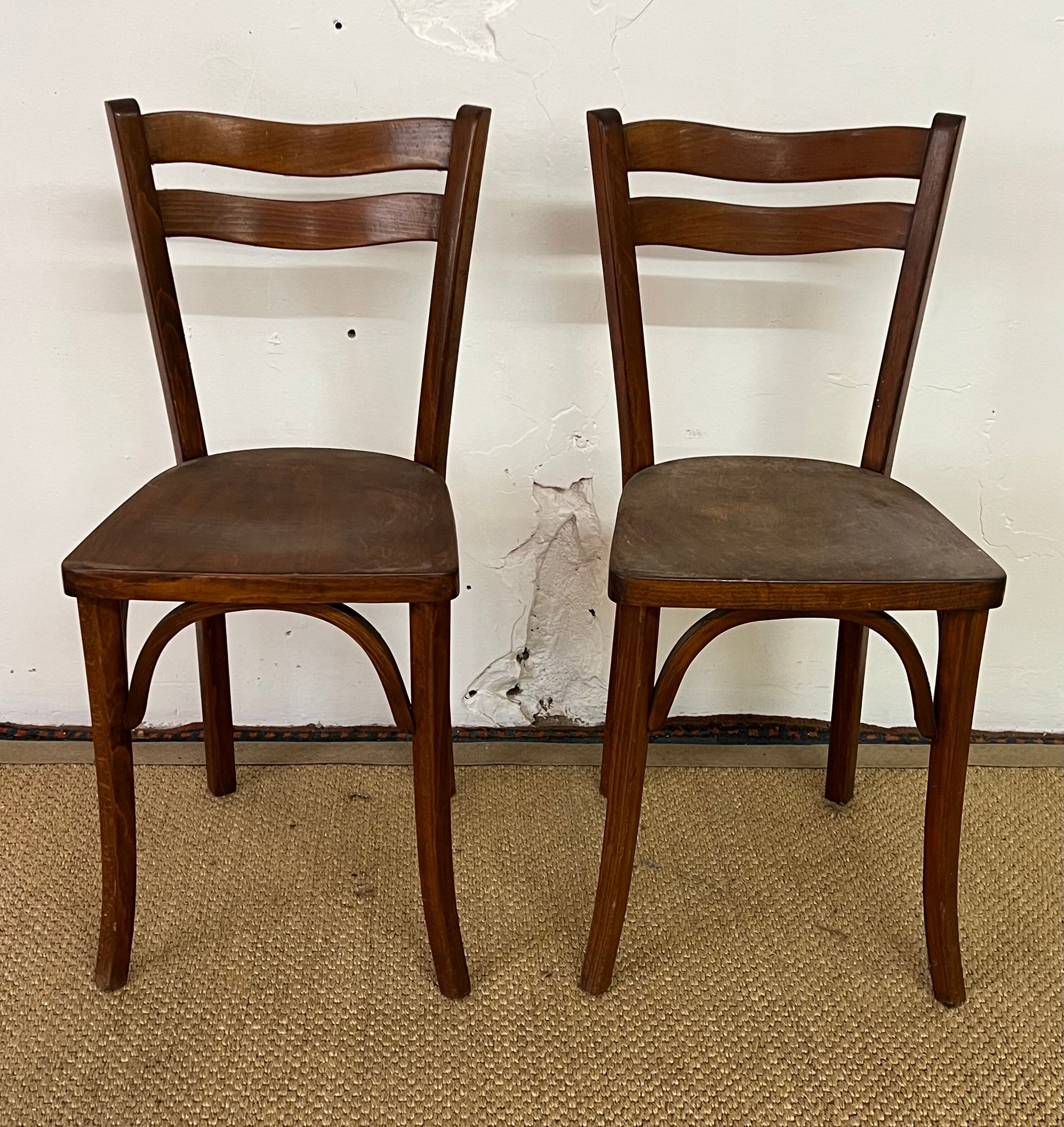 Pair of bistro chairs