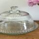 Bell and glass tray plate plate