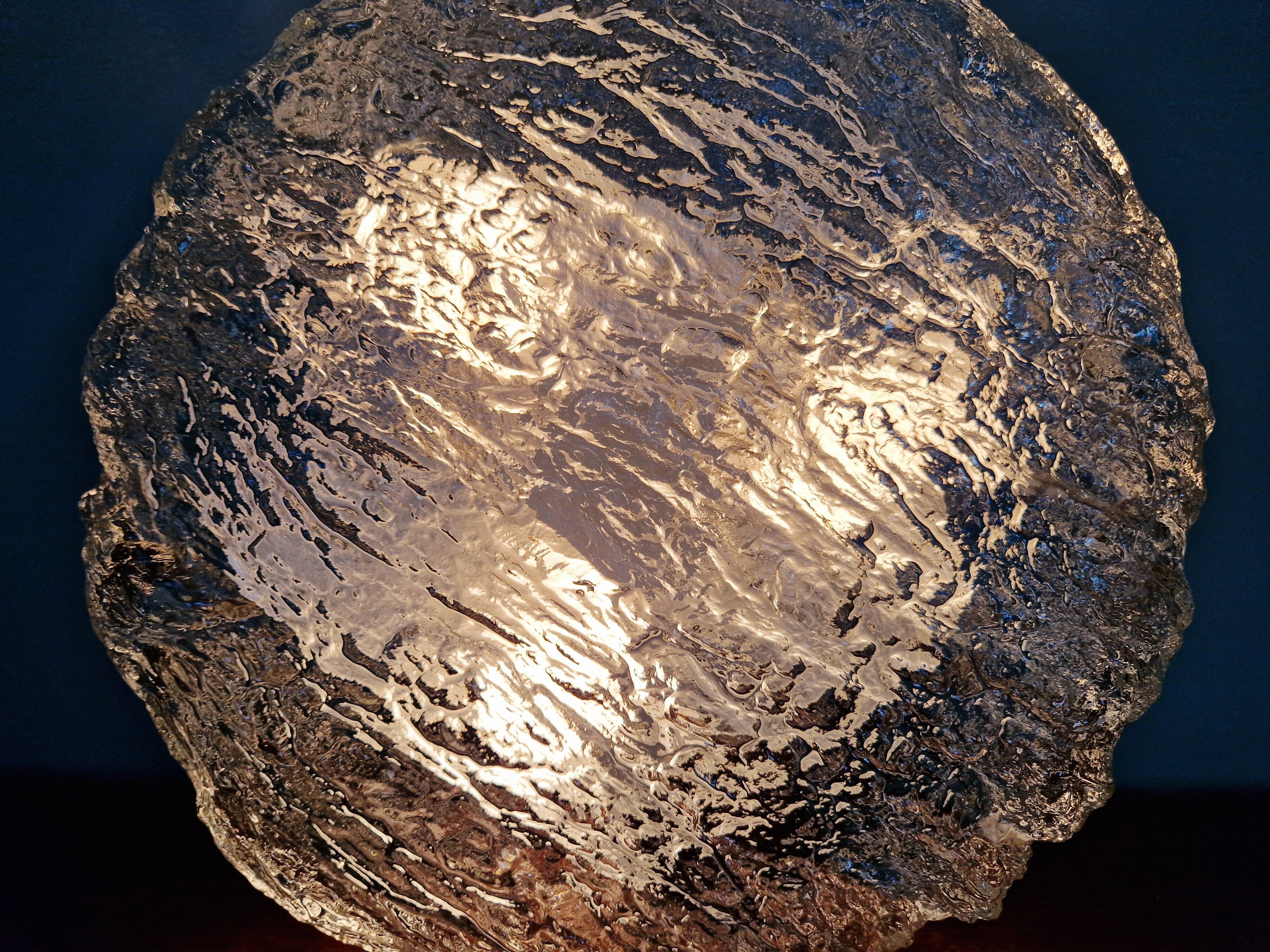 Frosted glass ceiling light, mid-century style, Kaiser Leuchten, 1960-70.