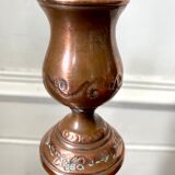 Bougeoir ancien en cuivre
