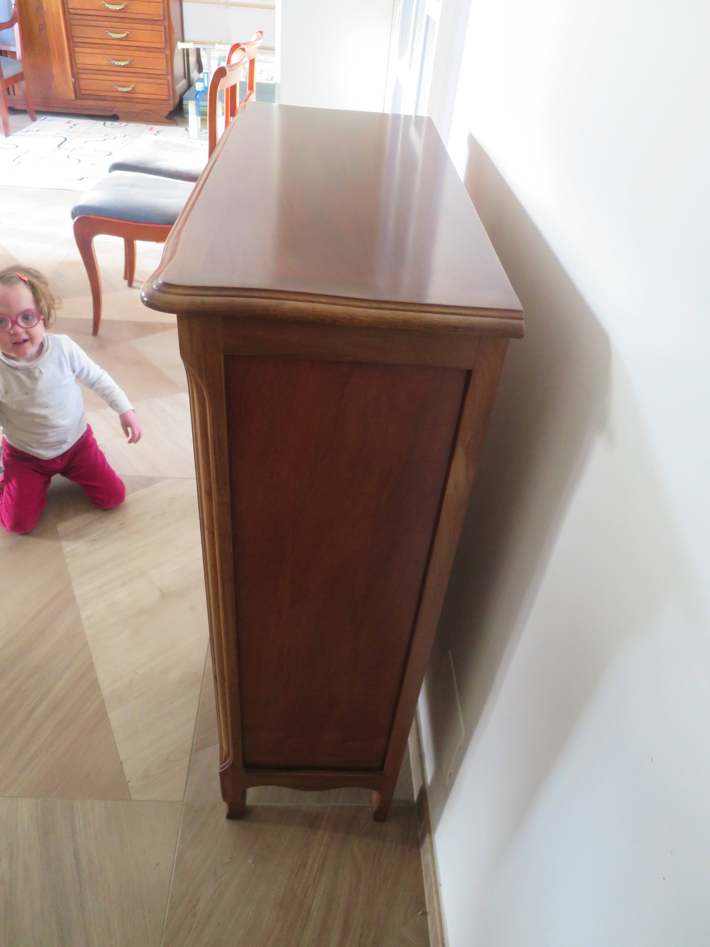 bibus 2 shelves - Small bookcase - Solid wood - Louis XV style