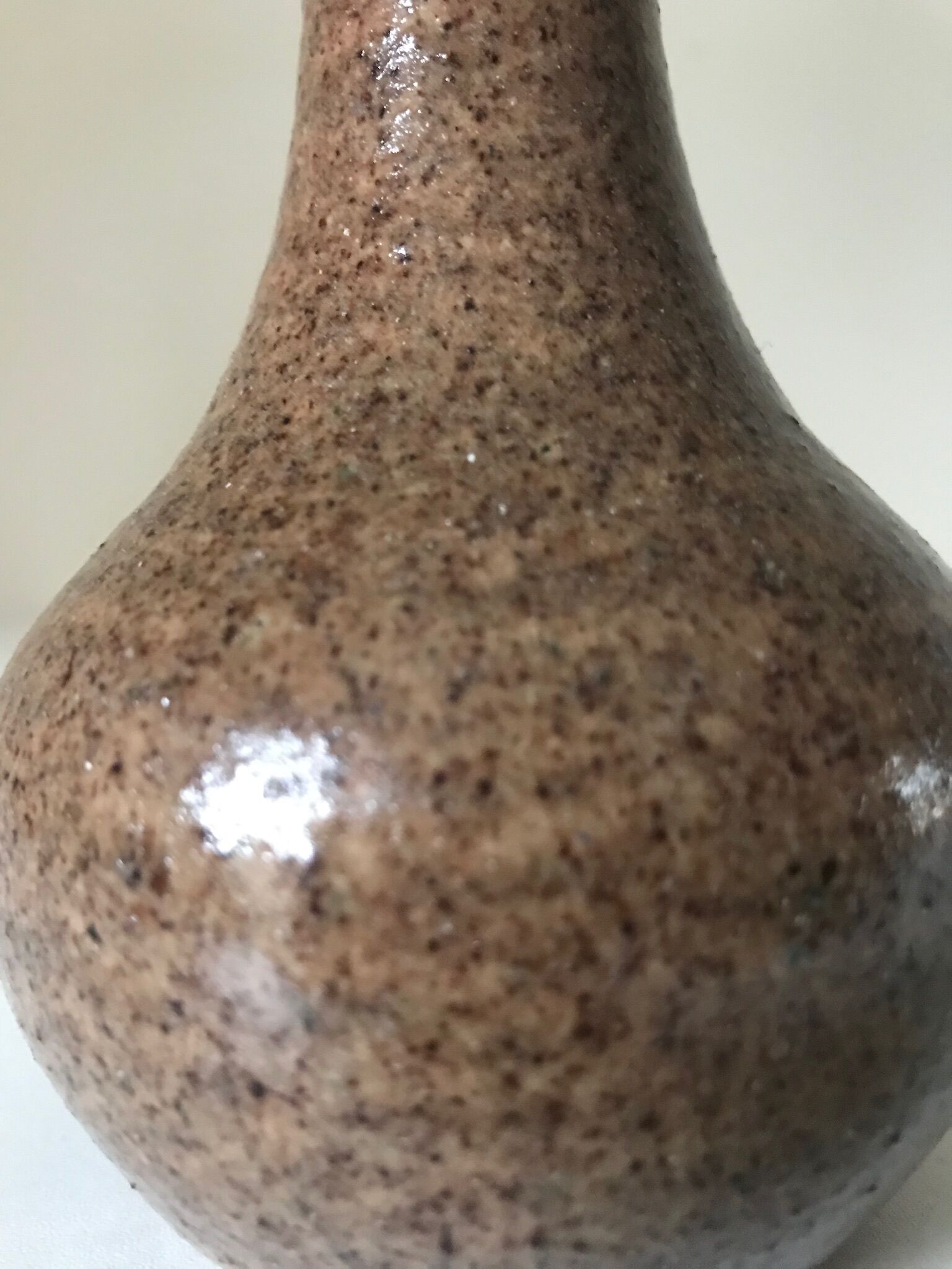 Stoneware vase ceramic accolay 1960
