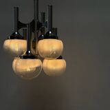 Sciolari chrome "Trumpet" chandelier