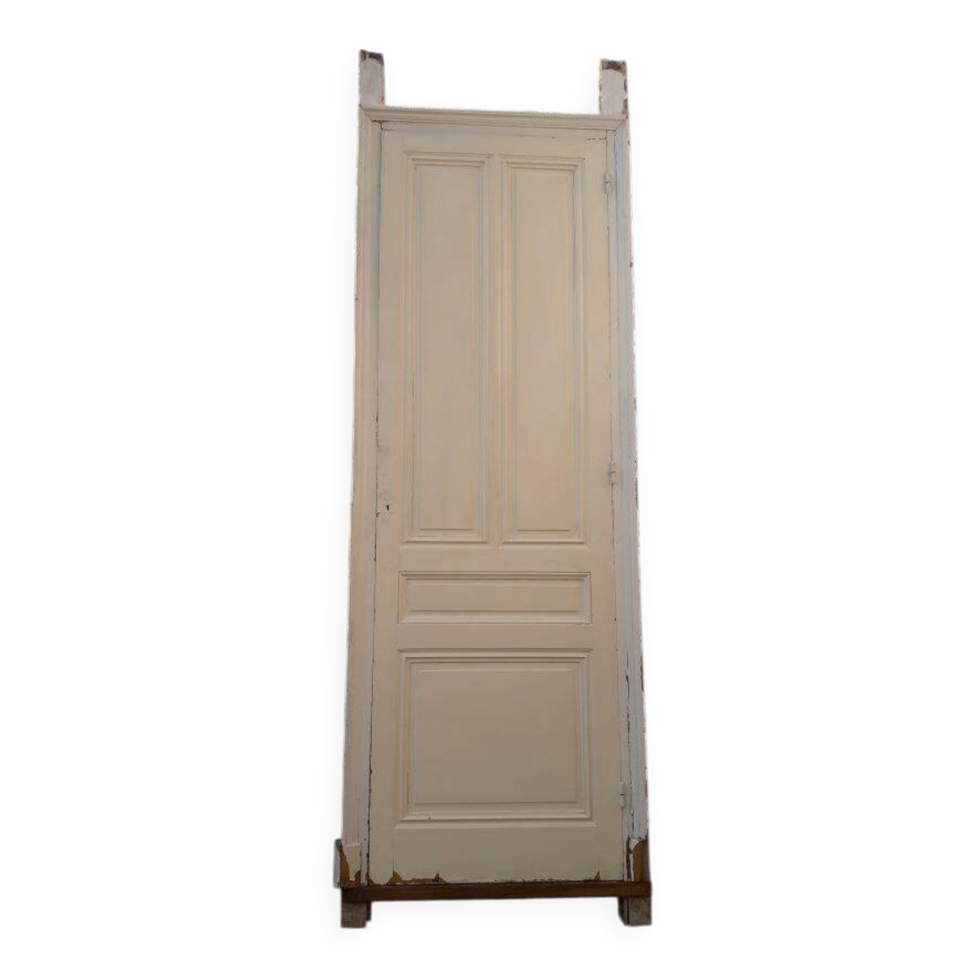 Haussmannian wardrobe door 82.5x261.5cm antique with frame