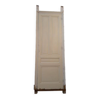 Haussmannian wardrobe door 82.5x261.5cm antique with frame