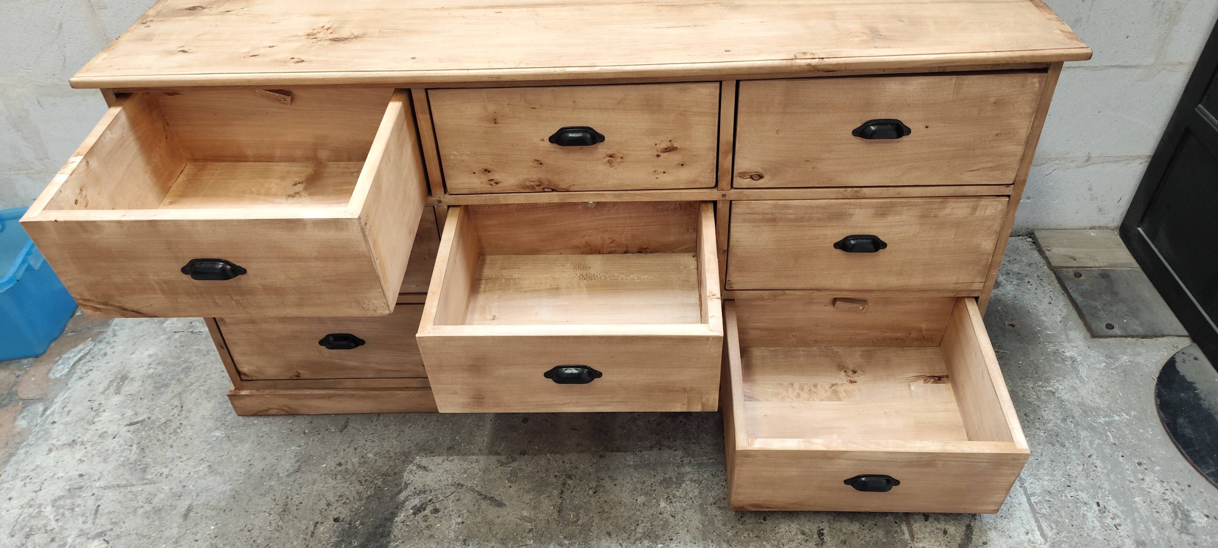 Professional furniture with nine solid wood drawers
