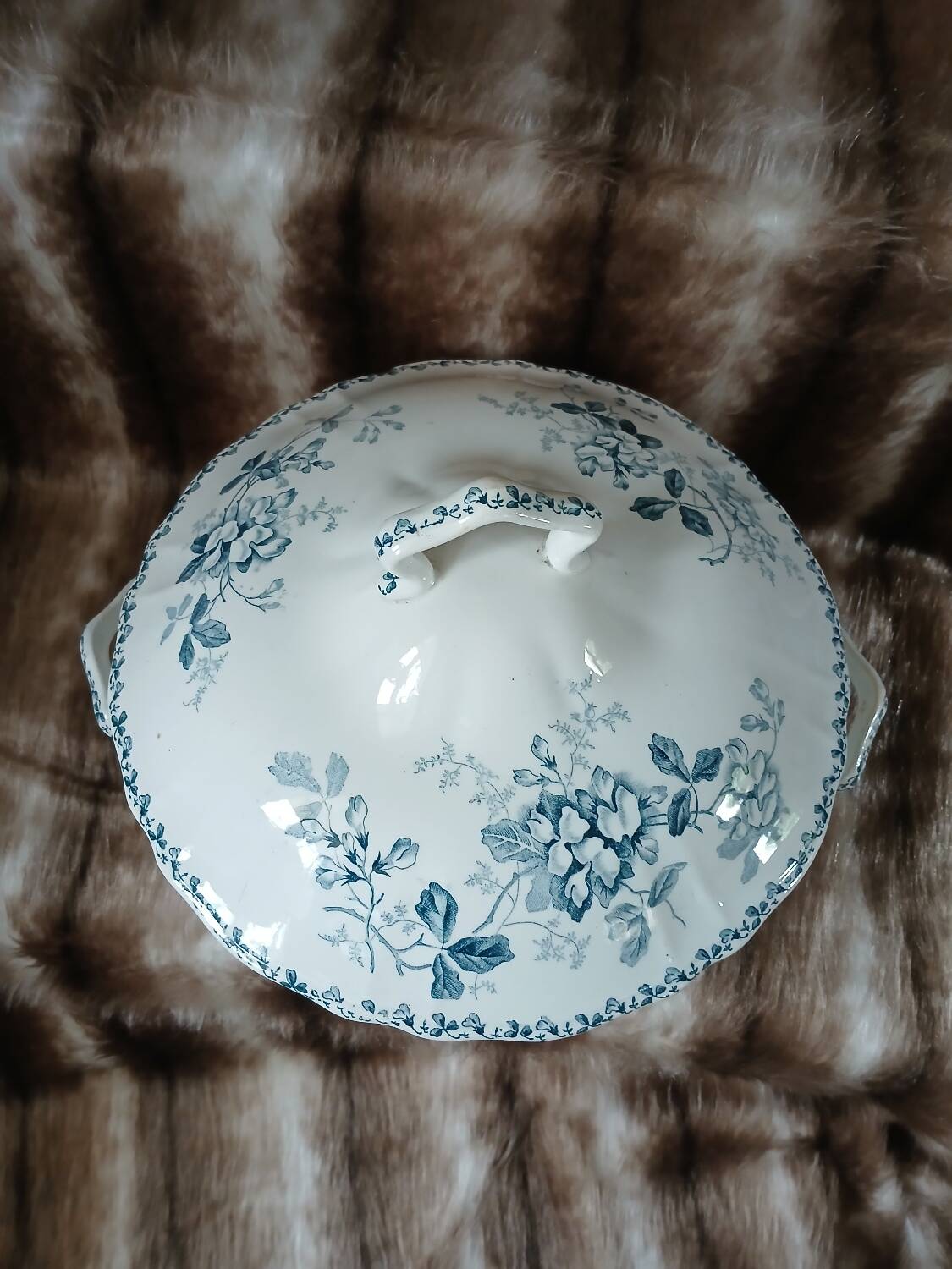 Antique soup tureen in ironstone