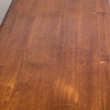 Large Danish teak coffee table with 1960 document rows.