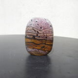 Miniature vase In multicolored glass