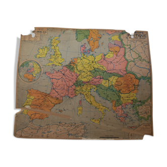 Geography school map, Armand Colin, Europe Politics