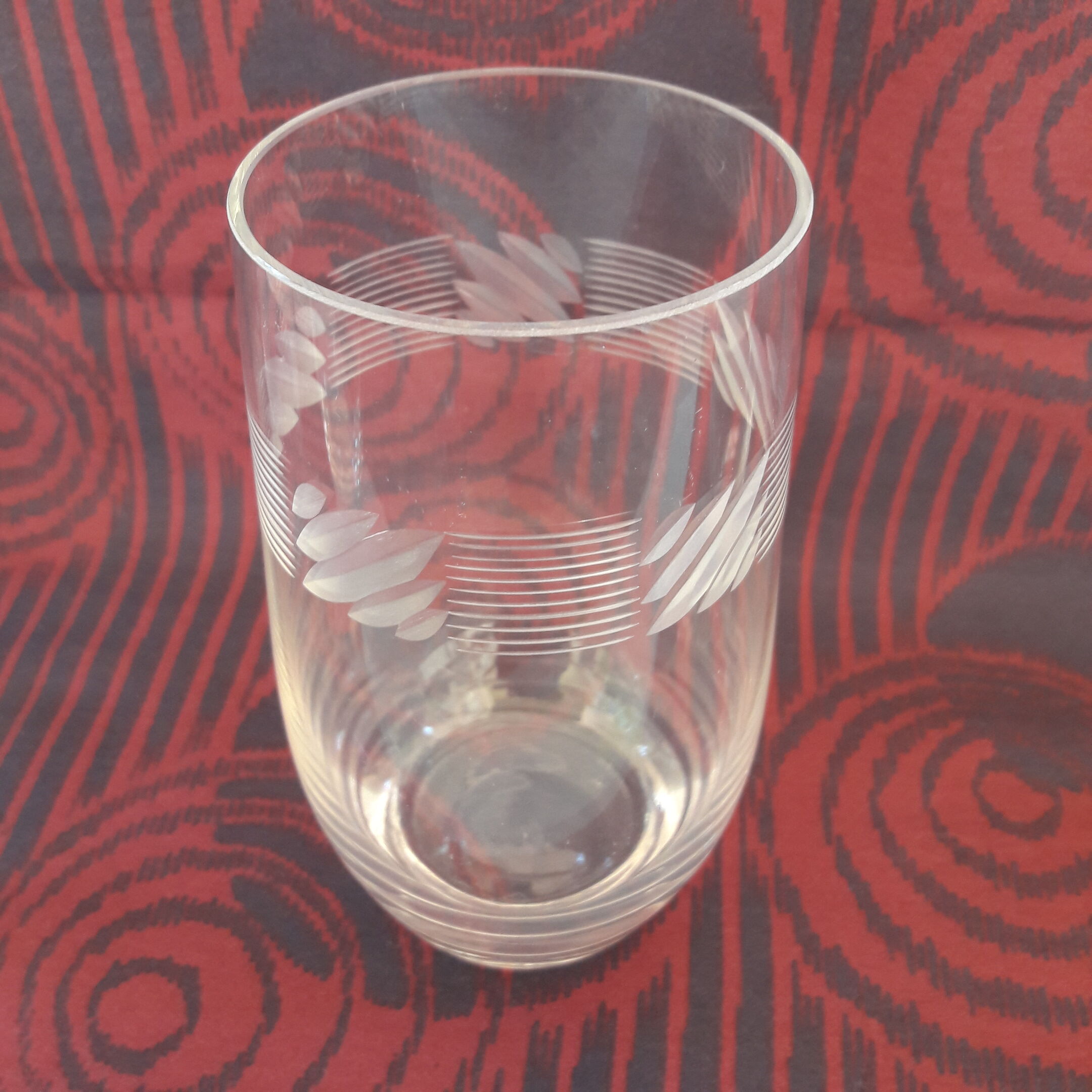 Set of 4 art deco water glasses