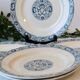 8 flat plates Salins Terre de Fer model François I