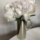 mid-century silver-plated steel vase 1970