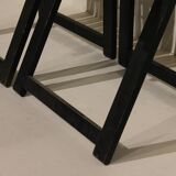 4 chaises pliantes en bois