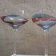 Multi-colored crystal glasses