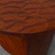 Round Art Deco coffee table in burl veneer, France ca. 1920