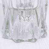 Vase en verre forme diamant