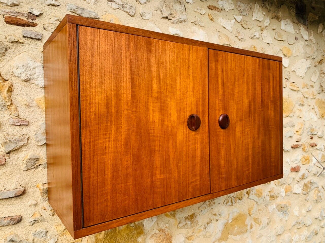 Teak storage cabinet, Scandinavian style, Circa 60's