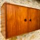 Teak storage cabinet, Scandinavian style, Circa 60's