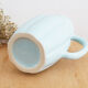 Sky blue earthenware pitcher, 1950s