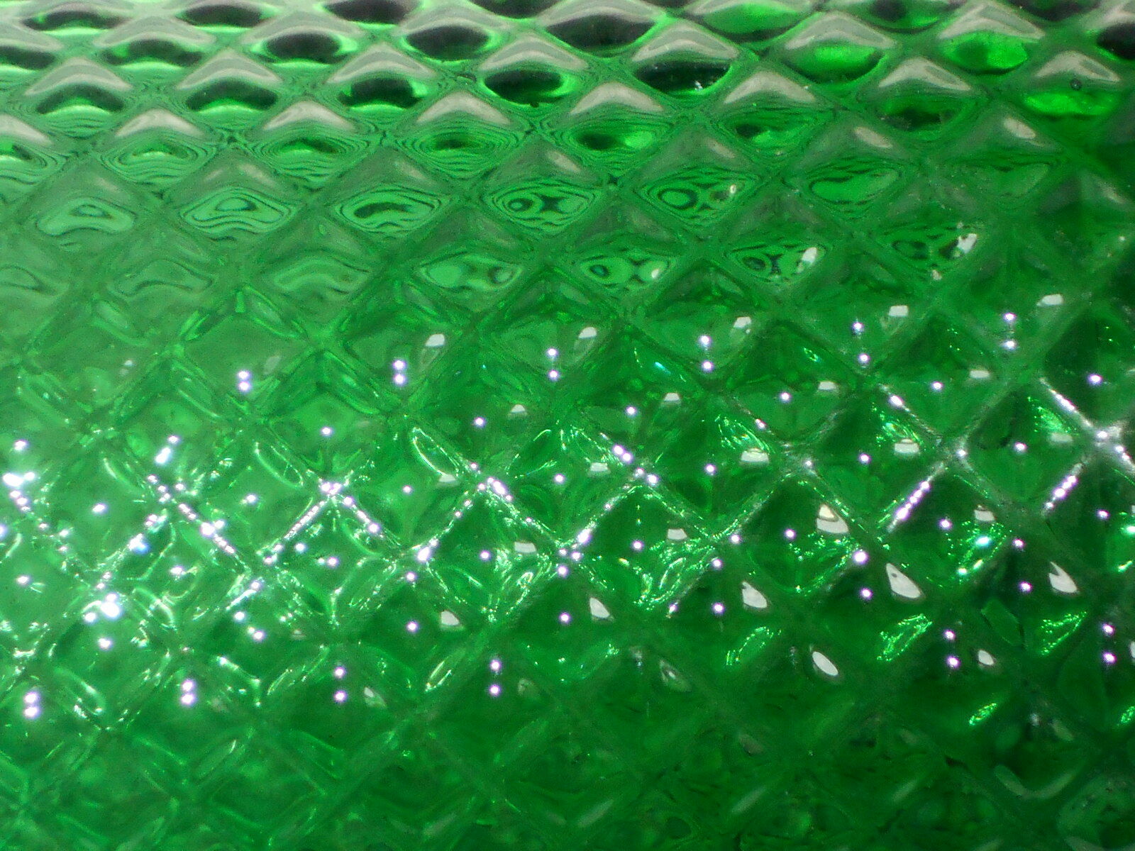 Vintage emerald green color glass pitcher