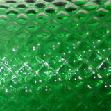 Vintage emerald green color glass pitcher