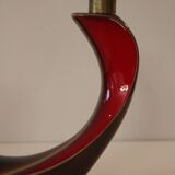 Sublime red Verceram Vintage candlestick