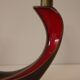 Sublime red Verceram Vintage candlestick