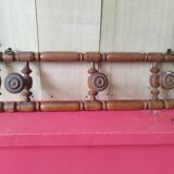 Old wooden wall coat rack