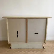 Buffet bas style classique italien beige laqué