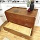 Commode vintage pieds compas