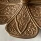 Brass flower candle holder