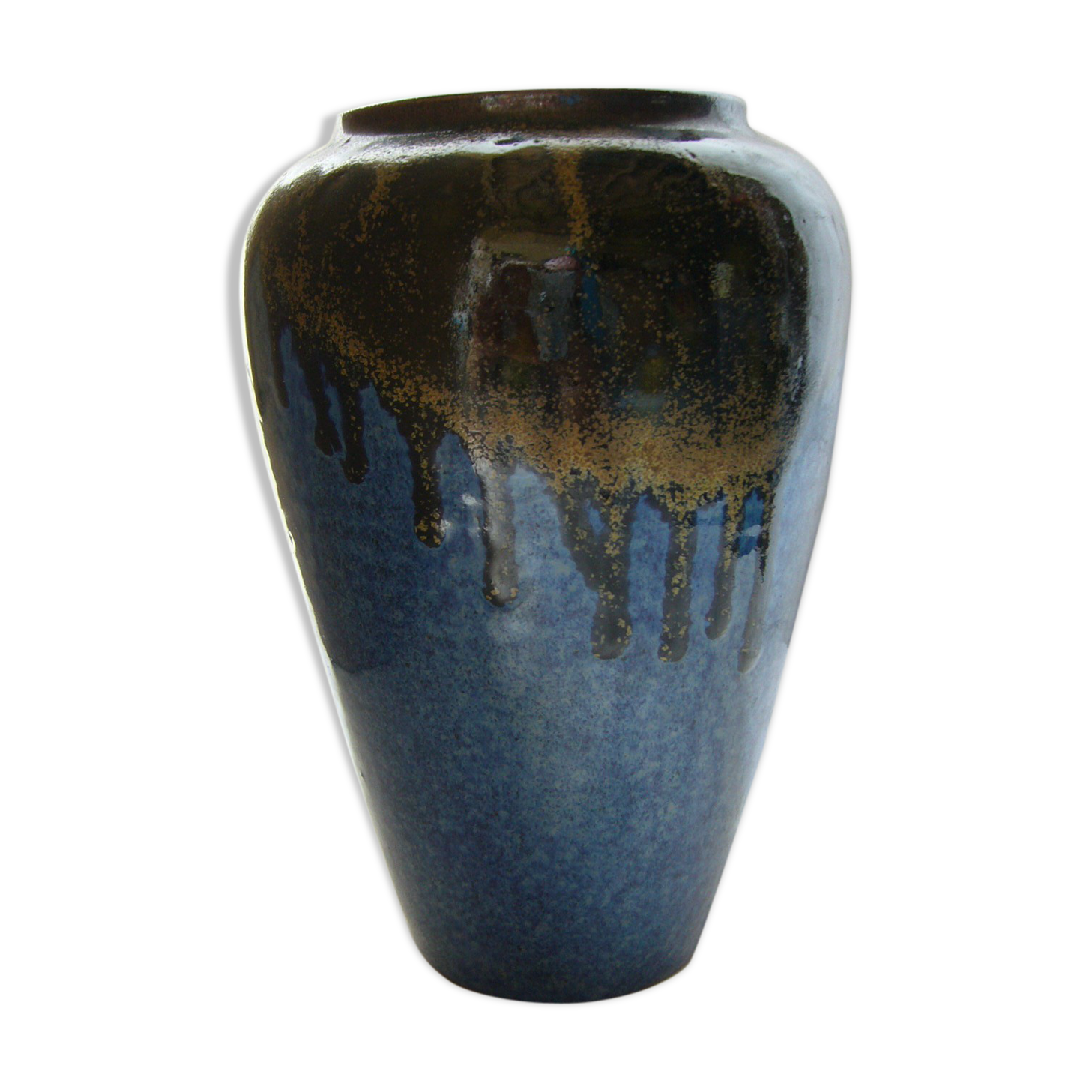 Flamed ceramic vase Jean Cacheleux